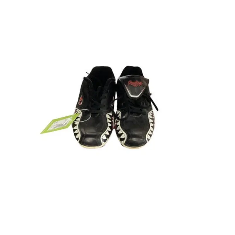 Used Rawlings TSHARK BB/SB Cleats Black Junior 03 11686-S000044706