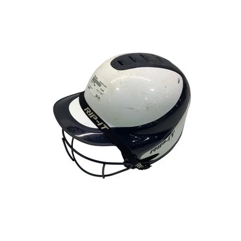 Used RIP-IT 2 TONE Batting Helmet w/Mask Navy Blue MD 11347-S000237408