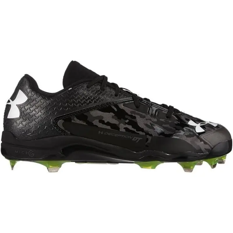 Under Armour Deception Low DT Metal Baseball Cleats Black - Size 10 - MAP $100