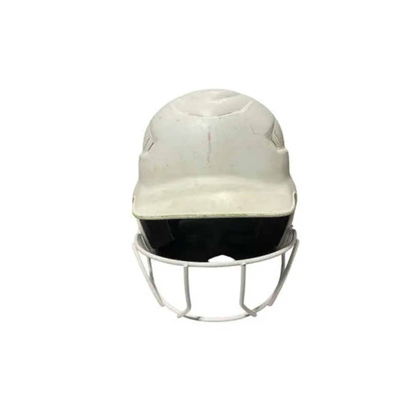 Used MLB SB HELMET Batting Helmet w/Mask White One Size 11834-S000039106