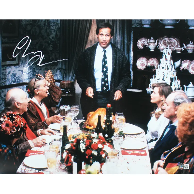 Chevy Chase Christmas Vacation Authentic Signed 16x20 Photo BAS Wit #WM90414