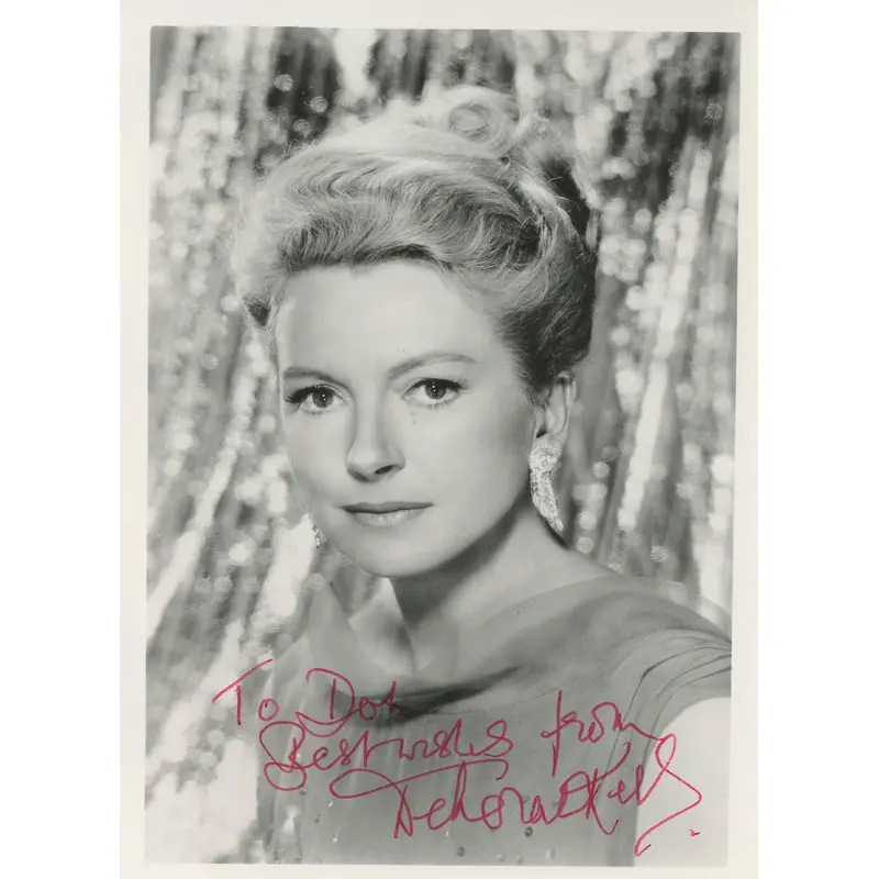 Deborah Kerr The King and I "To Don" Authentic Signed 4.5x6.5 Photo BAS #BK43328