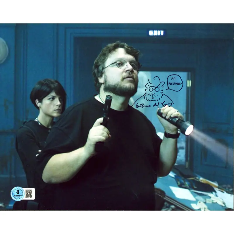 Guillermo del Toro Hellboy II "Hi Melanie" Signed 8x10 Photo w/ Sketch BAS