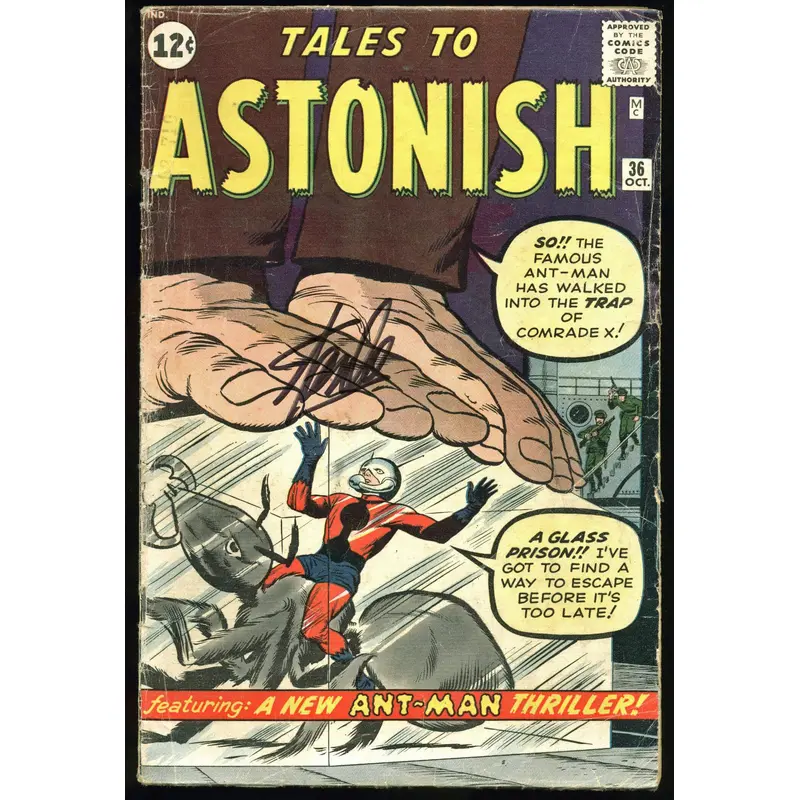 Stan Lee Authentic Signed Tales To Astonish #36 Comic Book PSA/DNA #Z05343