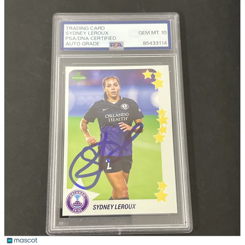 2021 NWSL Premier Edition Vol. 2 #S35 Sydney Leroux signed card PSA Auto 10