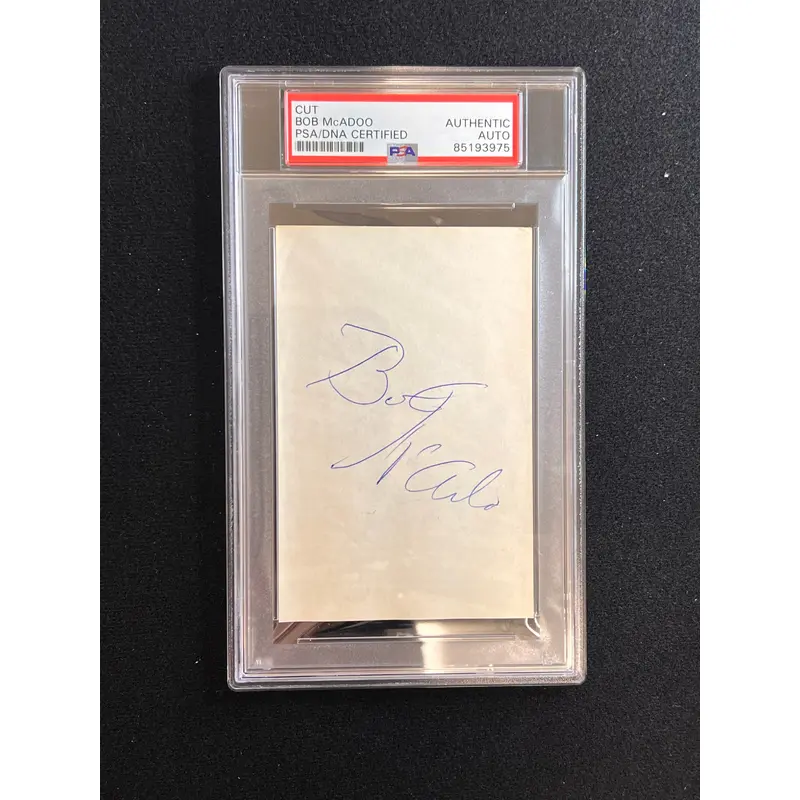 Bob McAdoo Signed Cut AUTO PSA Slabbed Braves