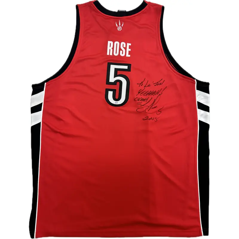 Jalen Rose Signed jersey PSA/DNA Toronto Raptors Autographed