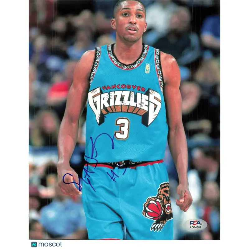 Shareef Abdur-Rahim Signed 8x10 Photo PSA Vancouver Grizzlies