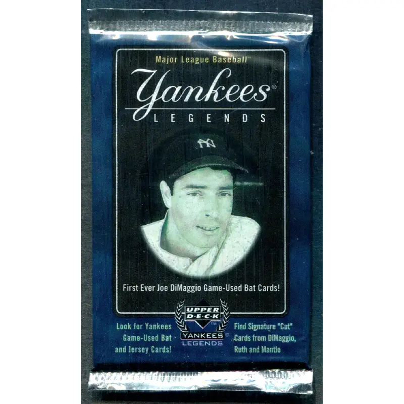2000 Upper Deck Yankees Legends Baseball Unopened Pack (5)