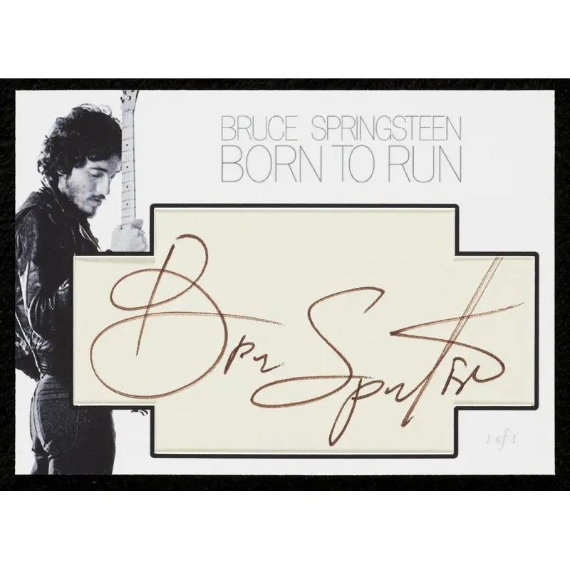 Bruce Springsteen Signed "Born To Run" Trading Card 1/1 One Of One Beckett COA