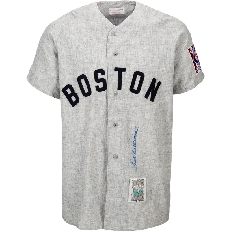 Ted Williams Signed Authentic Boston Red Sox Game Model Jersey PSA DNA & Beckett