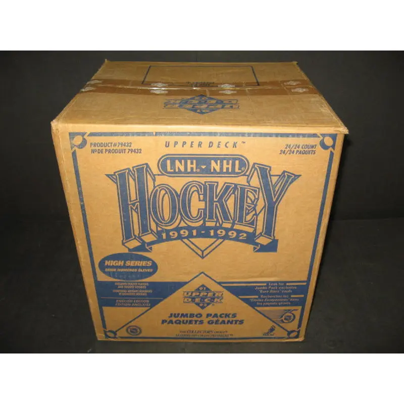 1991/92 Upper Deck Hockey High Series Jumbo Case (24 Box) (79432)