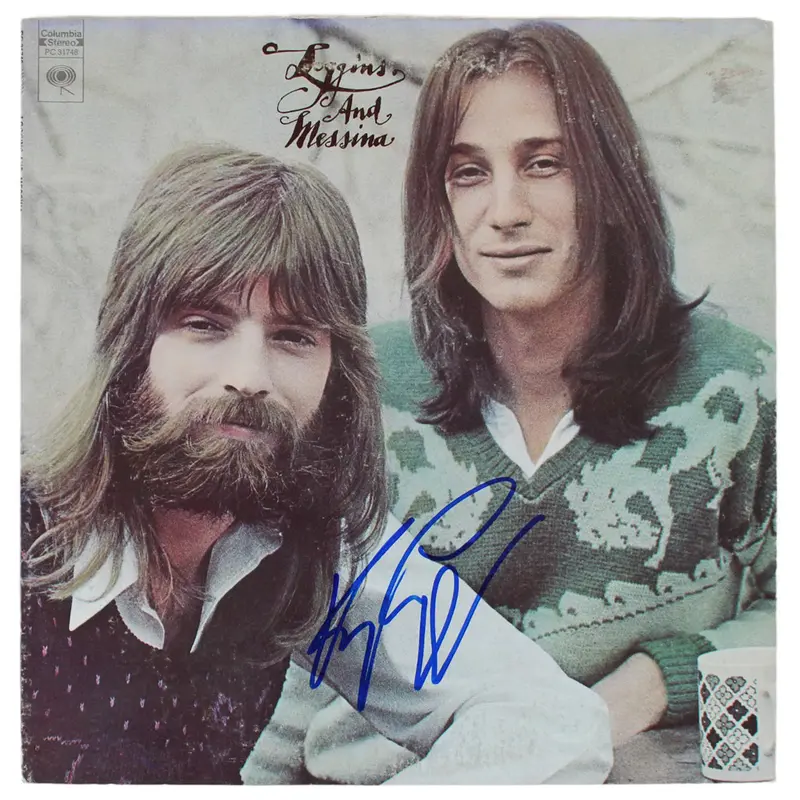 Kenny Loggins Authentic Signed Loggins and Messina Album Cover BAS #BG83139