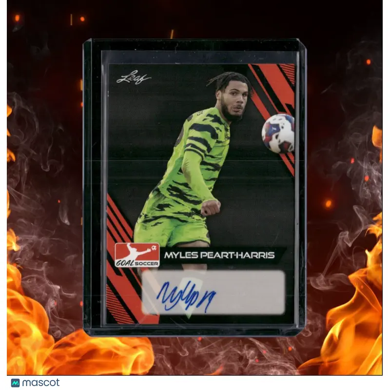2023 Leaf Goal Soccer Myles Peart-Harris Auto #BA-MPH