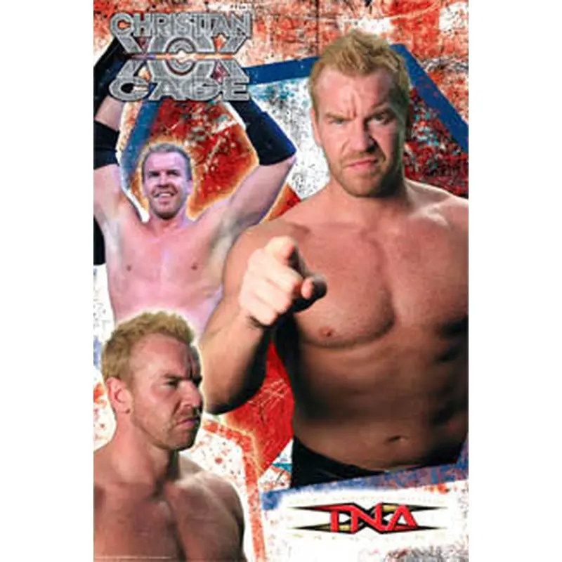 Christian Cage TNA Wrestling Superstar Action Poster - Aquarius 2007