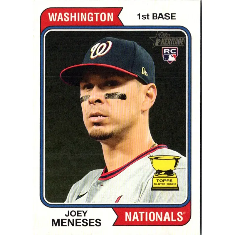 2023 Topps Heritage Red Border Joey Meneses #182