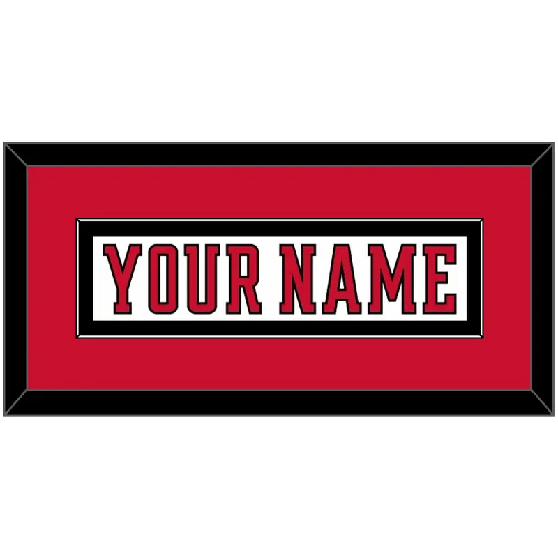 Calgary Nameplate - Road White (2017-2020) - Single Mat 4