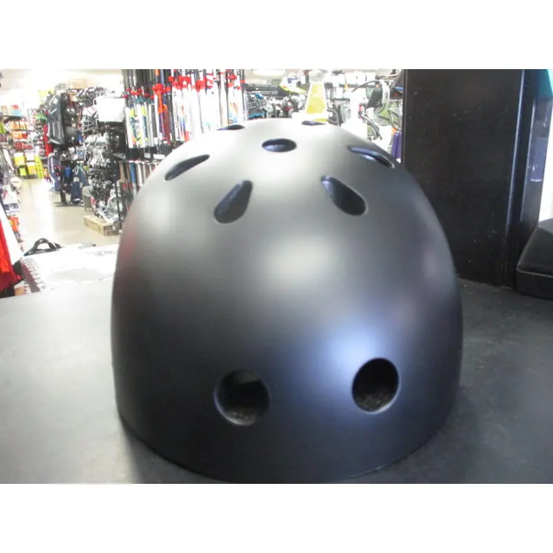 Skate / Bicycle Adjustable Helmet Size Large with Light - Matte Black
