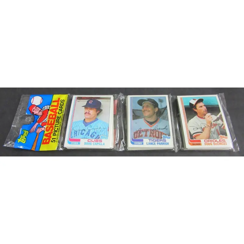 1982 Topps Baseball Unopened Rack Pack