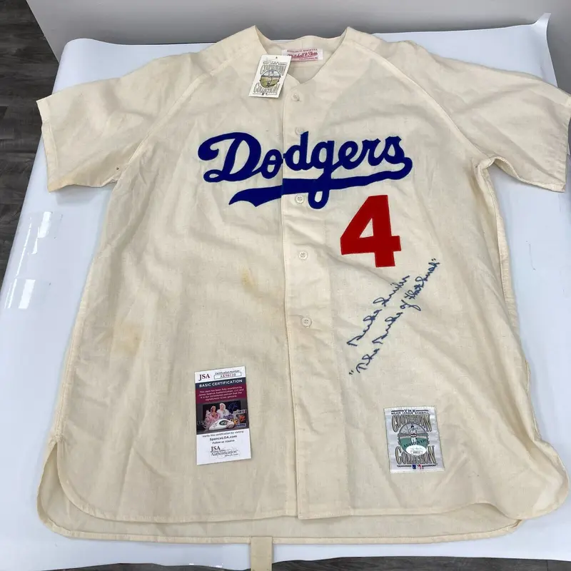 Duke Snider Signed Authentic Brooklyn Dodgers Mitchell & Ness Jersey JSA COA