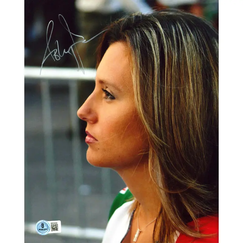 Ashley Force NHRA Authentic Signed 8x10 Vertical Photo Autographed BAS #BR29390