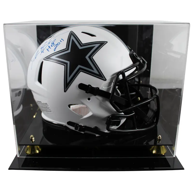 Cowboys Deion Sanders "HOF" Signed Lunar F/S Speed Proline Helmet W/ Case BAS W