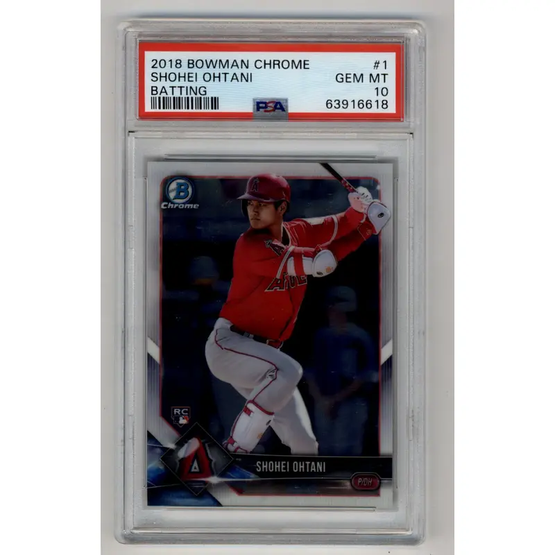 Shohei Ohtani 2018 Bowman Chrome #1 PSA 10 Gem Mint 6618