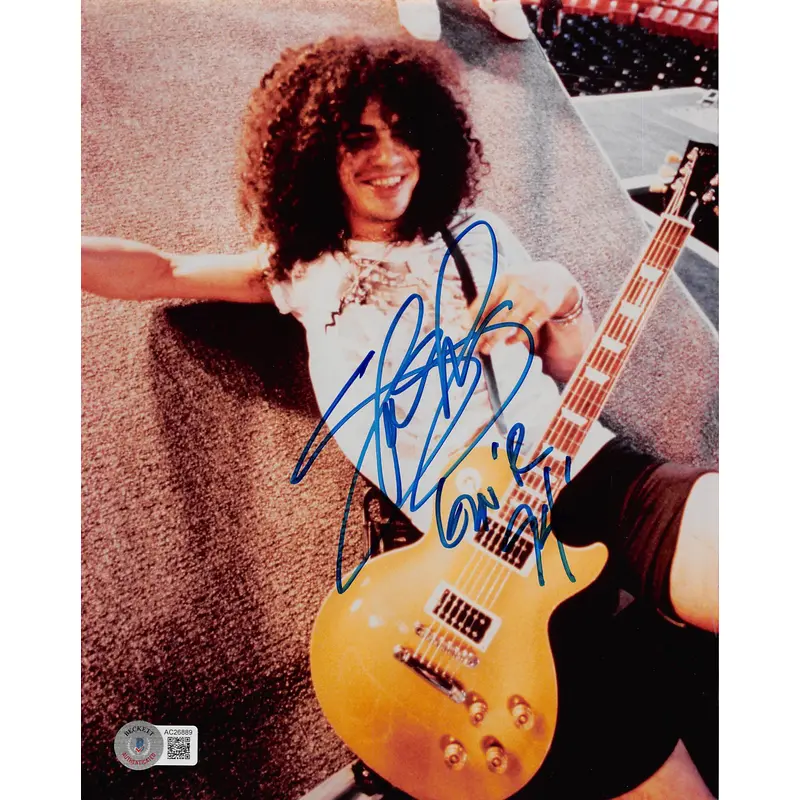 Slash Guns N' Roses Authentic Signed 8x10 Photo Autographed BAS #AC26889