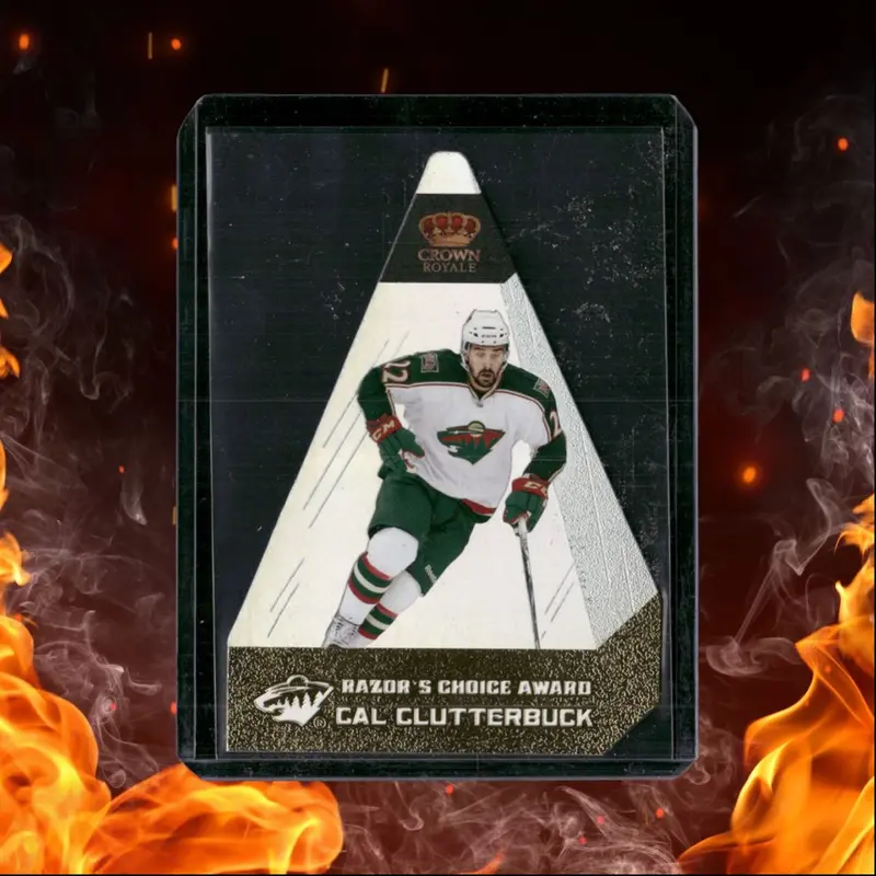 2010-11 Panini Crown Royale Cal Clutterbuck Razor's Choice Gold 32/99 #12