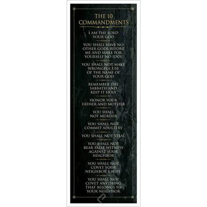 The Ten Commandments (G-d's Laws) - Eurographics Inc.