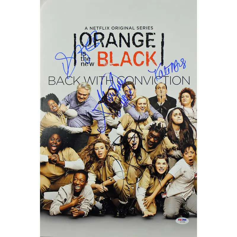 Orange Is The New Black (Taylor Schilling, +3) Signed 12x18 PSA/DNA #AB10808