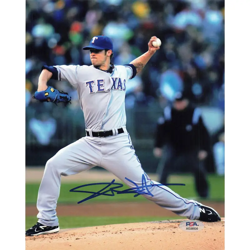C.J. Wilson signed 8x10 photo PSA/DNA Texas Rangers Autographed
