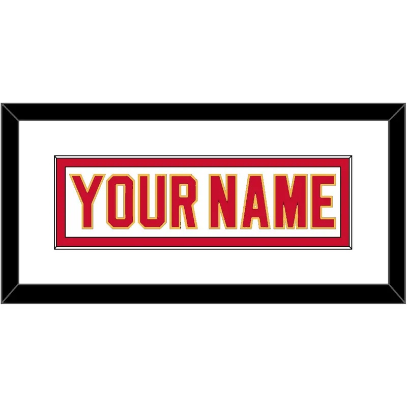 Calgary Nameplate - Home White (1980-1994) - Single Mat 1