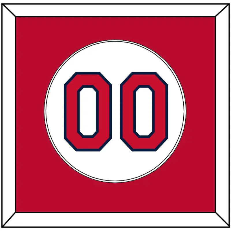 Cleveland Number - Home White (2012-2021) - Single Mat 2