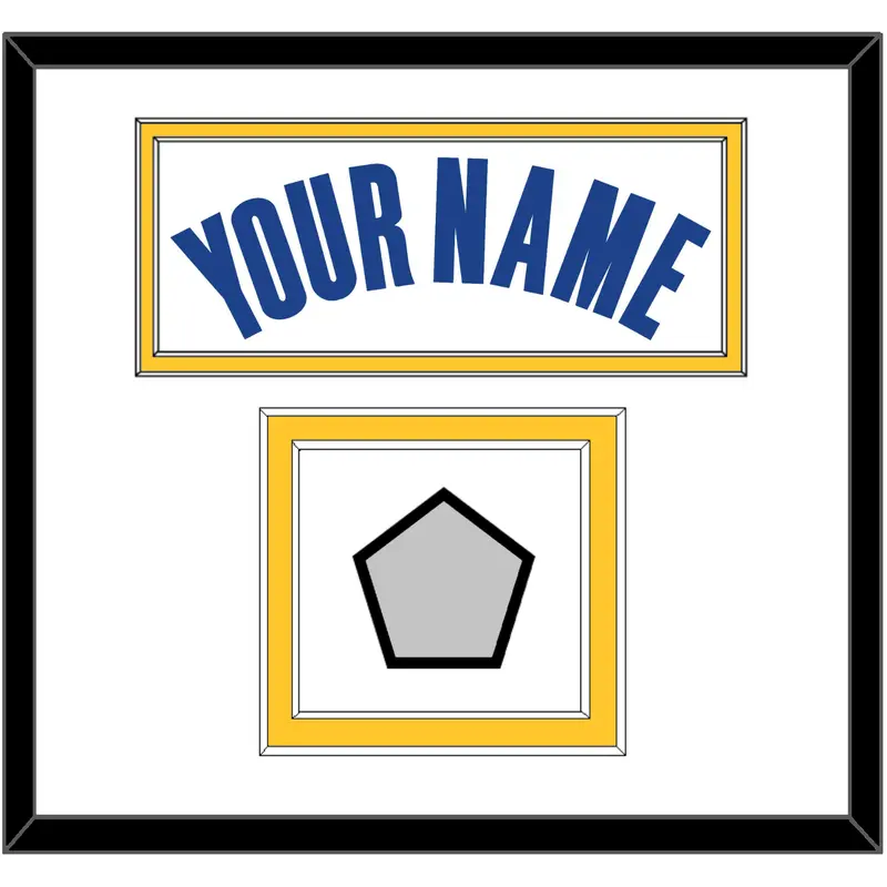 Golden State Name & Champions Patch - White Association - Double Mat 1