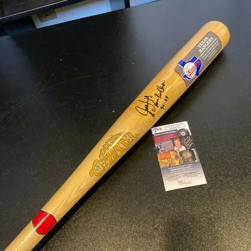 Juan Gonzalez 1992 & 1993 American League Home Run Champs Signed Bat JSA COA