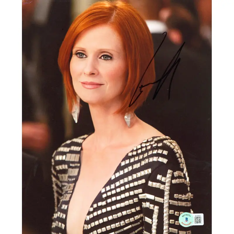 Cynthia Nixon Sex And The City Authentic Signed 8x10 Photo BAS #BJ32635