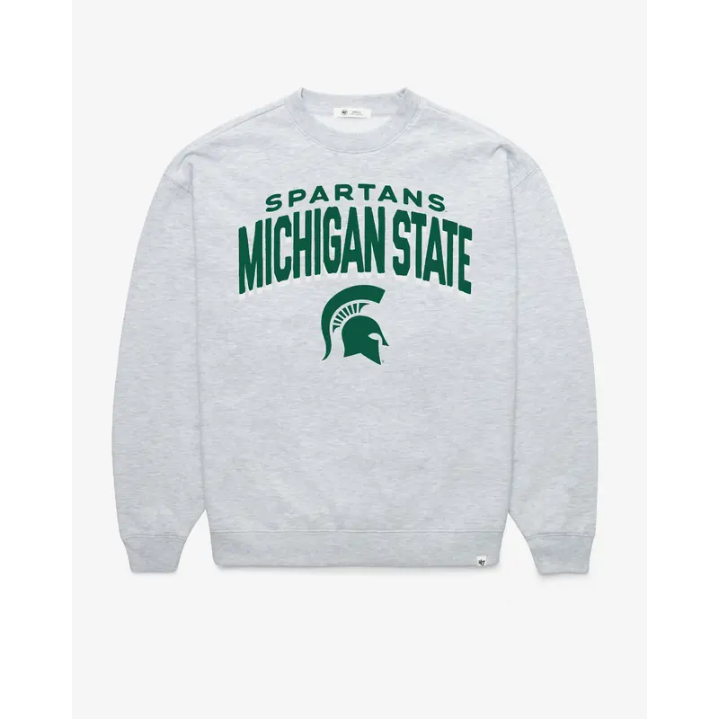 MICHIGAN STATE SPARTANS CAMPUS ARCH CLOUD '47 OVERSIZED CREW WOMENS