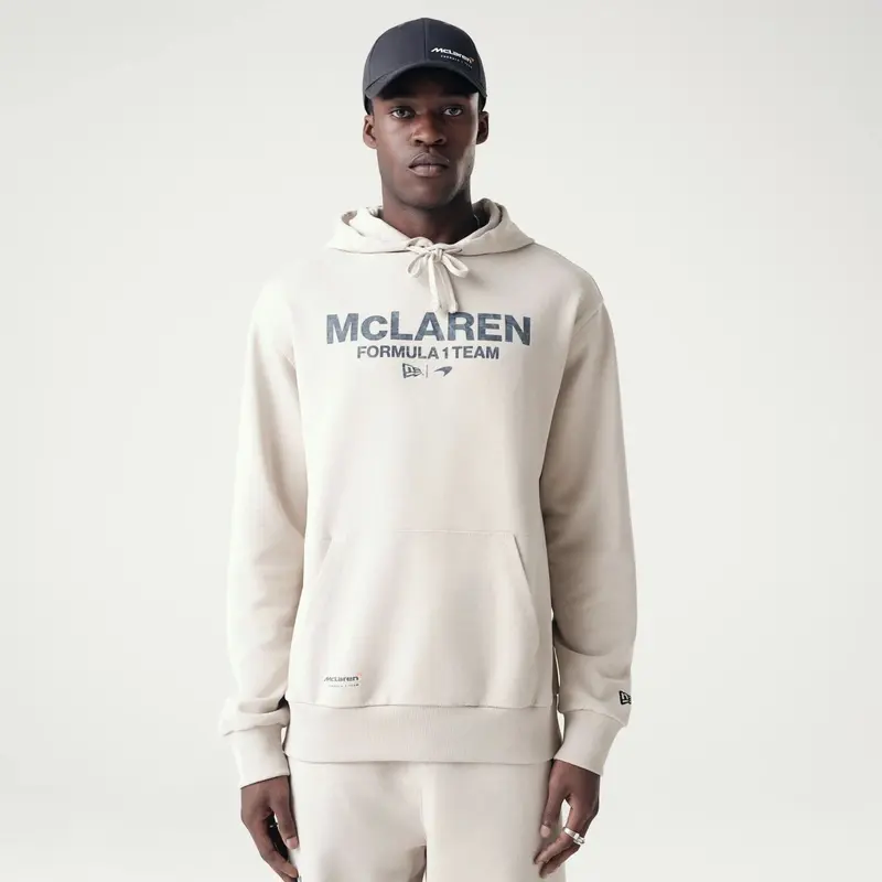 McLaren Racing Washed Pack Cream Oversized Hoodie