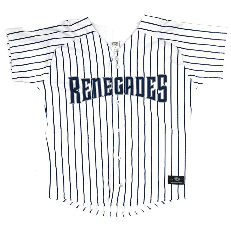 Youth Jones #93 Pinstripes Replica FB Home Jersey