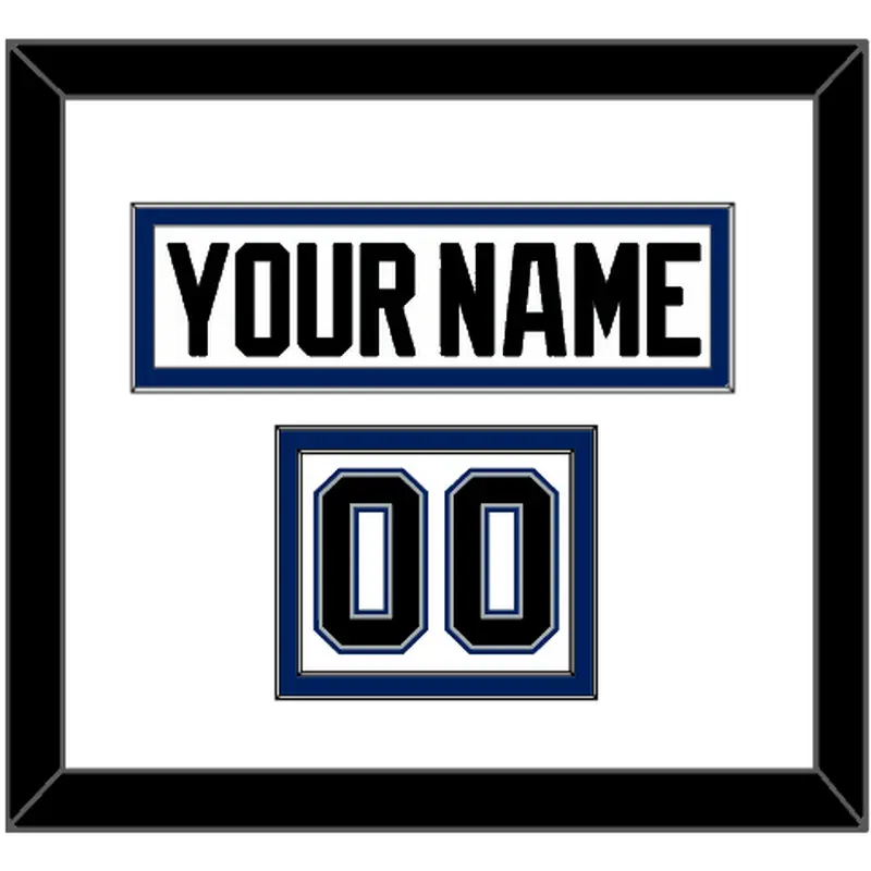 Tampa Bay Nameplate & Number (Shoulder) - Home White (2001-2007) - Double Mat 1