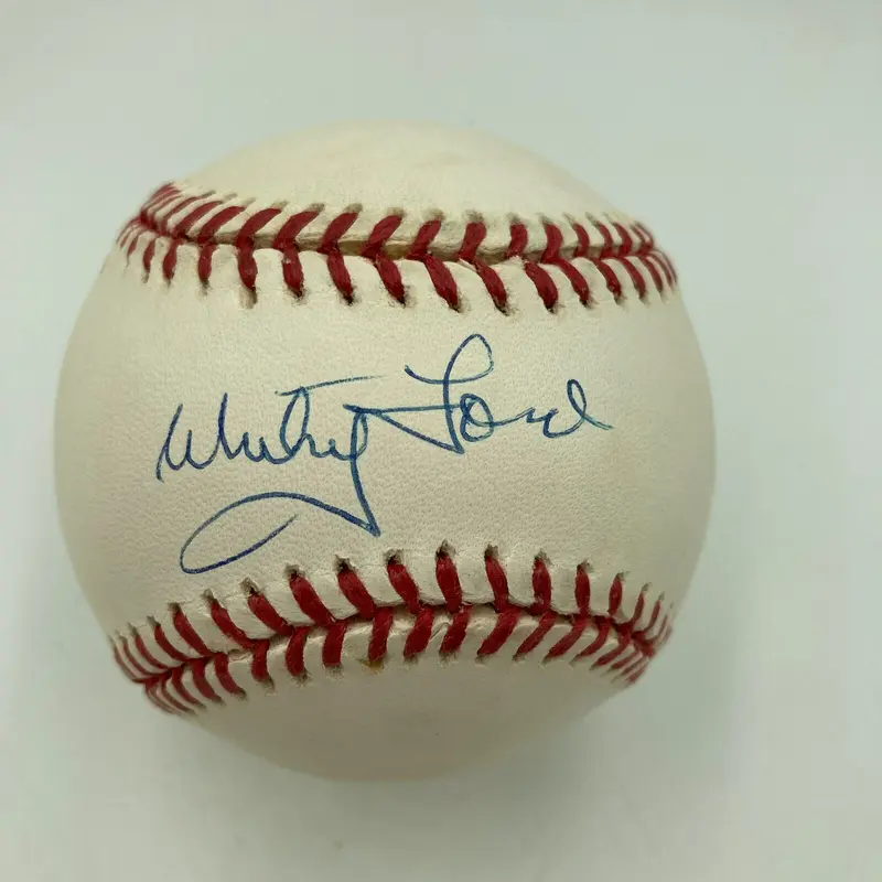 Nice Whitey Ford Signed Official American League Baseball JSA COA