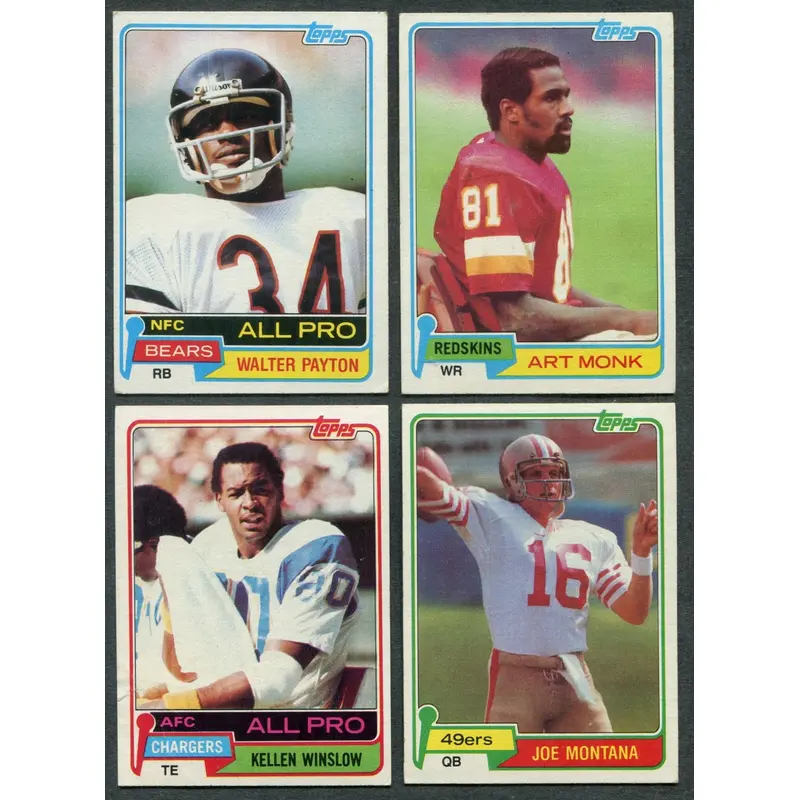 1981 Topps Football Complete Set EX EX/MT (528) (24-480)