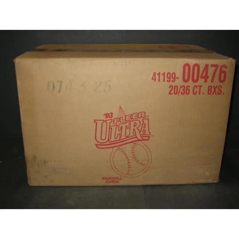 1993 Fleer Ultra Baseball Series 1 Case (20 Box) (00476)