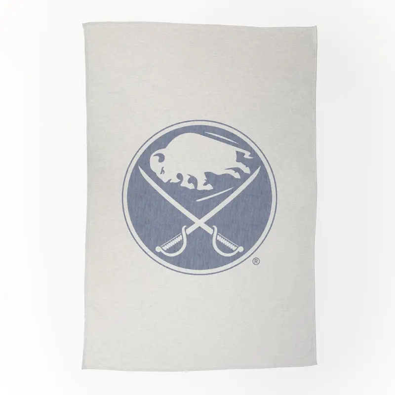 Buffalo Sabres Oversized Logo Sublimated Sweatshirt Blanket