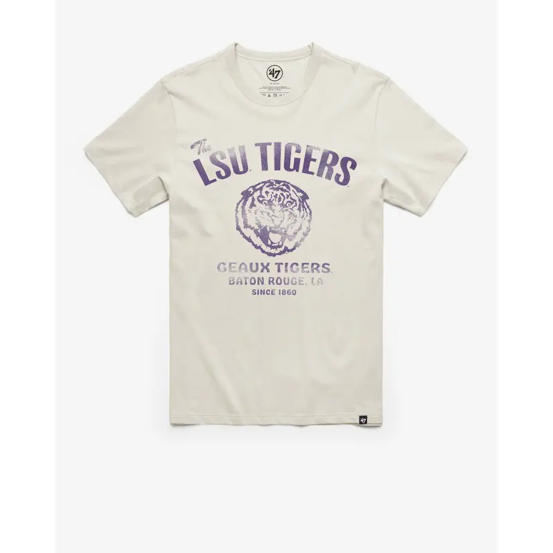 LOUISIANA STATE TIGERS LSU VINTAGE WIDE OPEN '47 FRANKLIN TEE