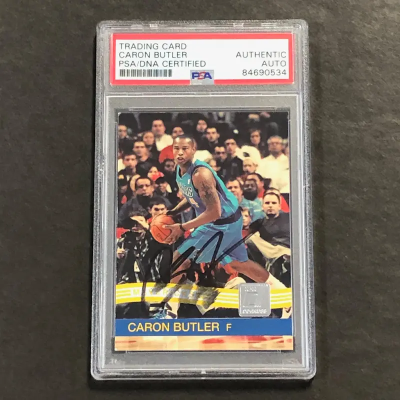 2010-11 Panini Donruss #76 Caron Butler Signed Card AUTO PSA Slabbed Mavericks