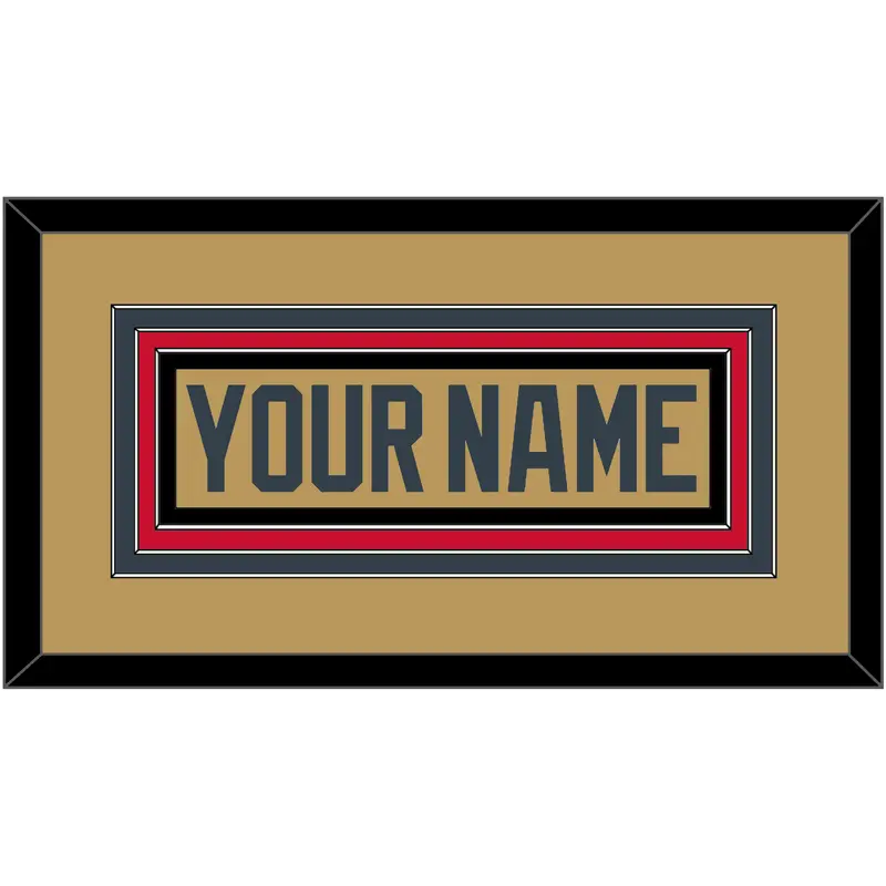 Vegas Nameplate - Alternate Gold - Triple Mat 2