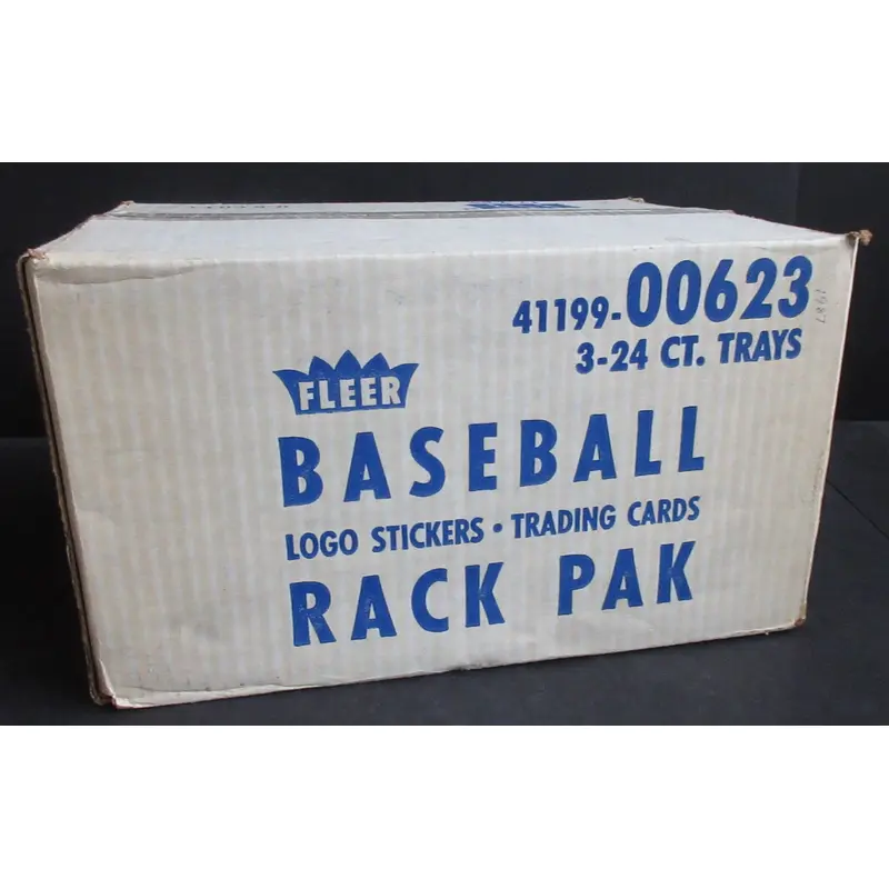 1987 Fleer Baseball Rack Pack Case (3 Box) (Sealed)