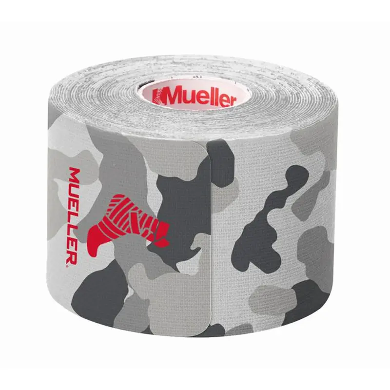 NEW Mueller Kinesiology I-Strip Roll - 20 Strips 2.0 in x 16.4' Grey Camo